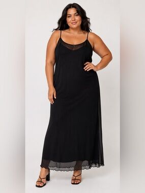 Halara Black dress sleeveless size XL new